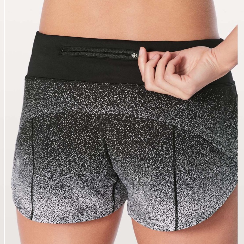 🍋 Lululemon Ombré Speckle Speed Shorts size 8